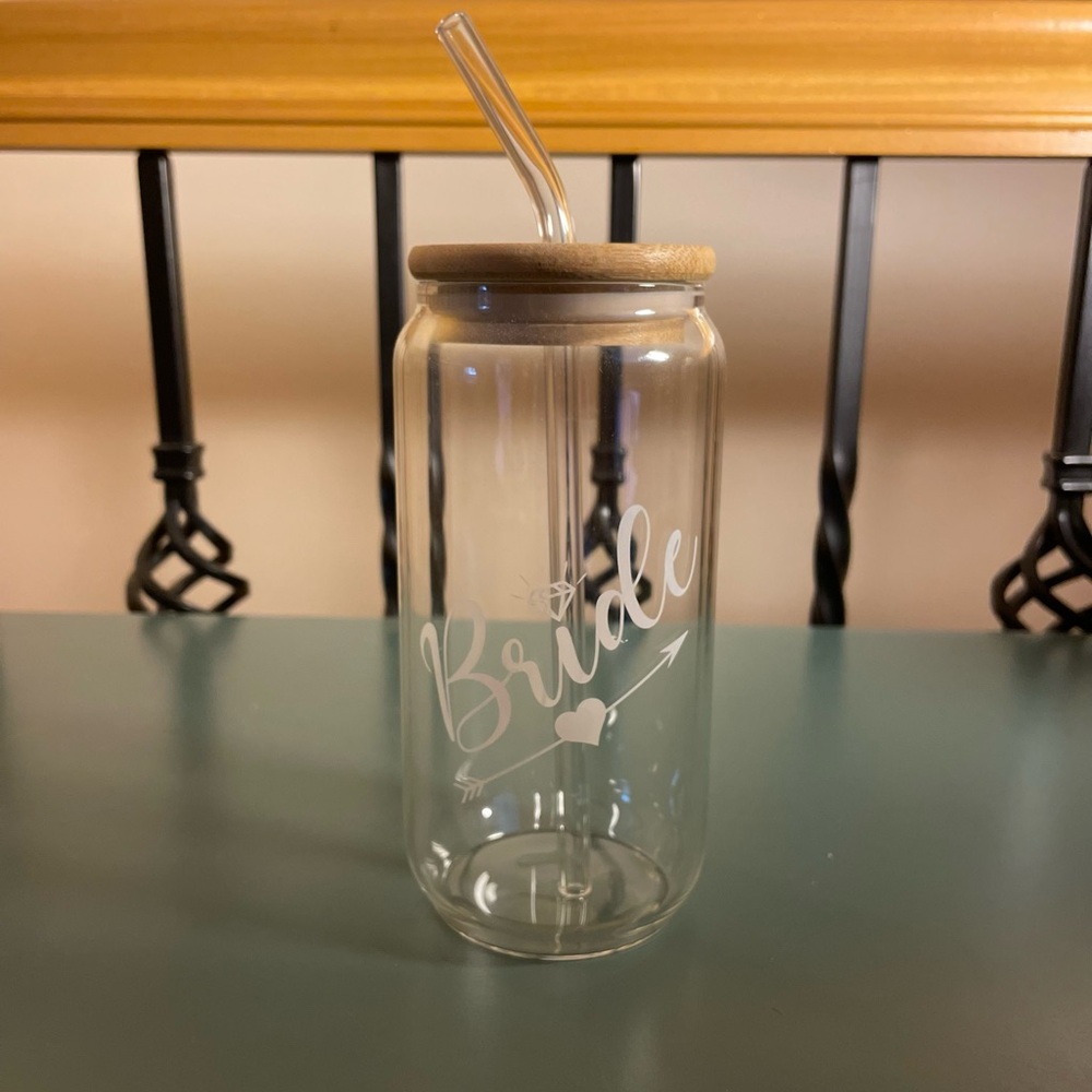 NEW Glass Bride Cup